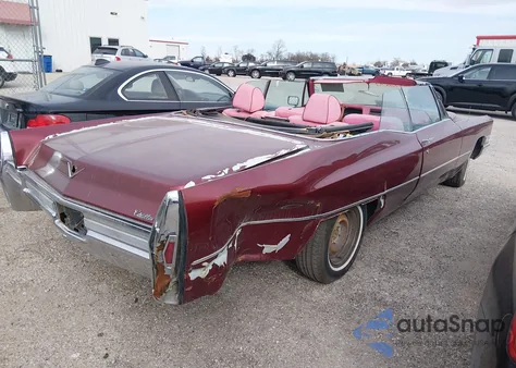 1968 Cadillac Deville z USA, uszkodzony, nr VIN 000000000F8156270